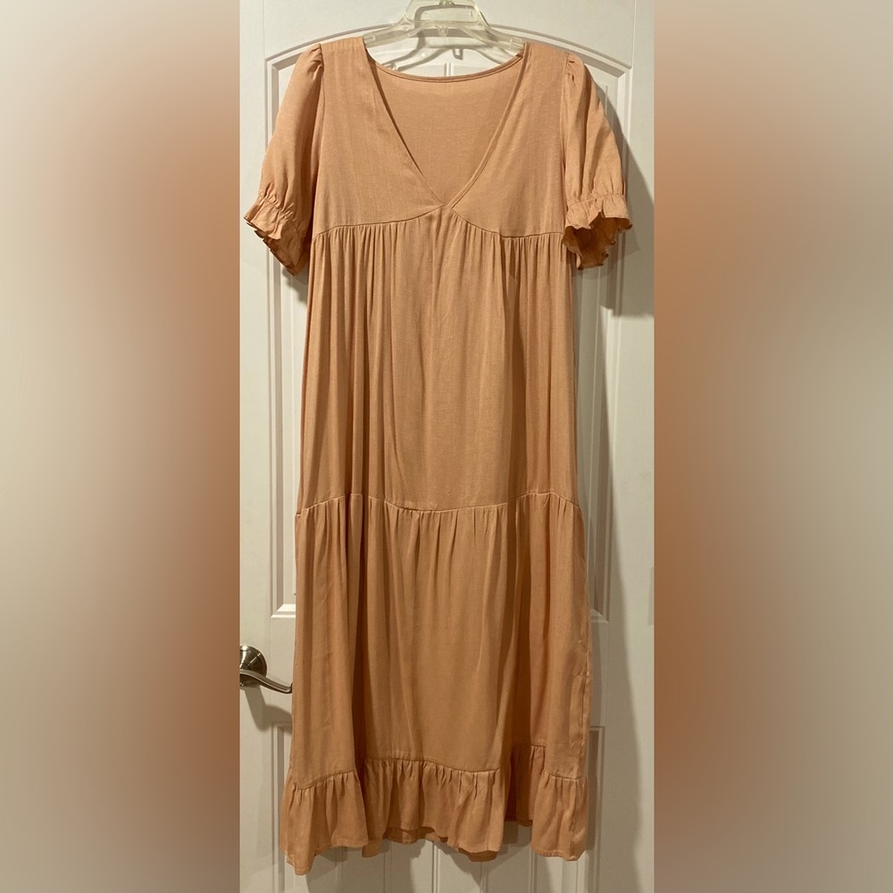 Peach maxi dress